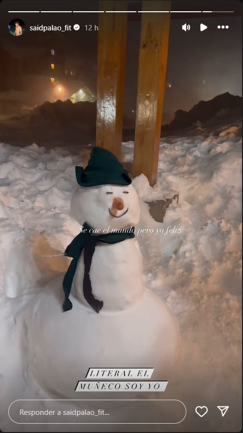 Los copetidores de 'Esto es Guerra' hicieron un muñeco de nieve/Foto: Instagram