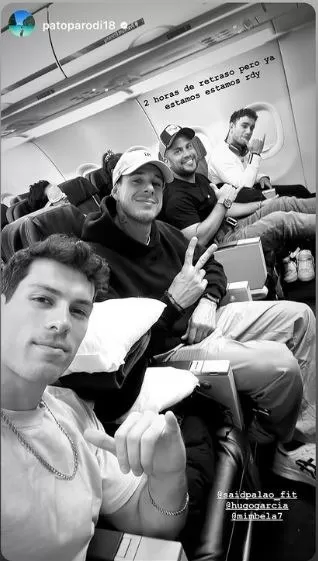 Patricio, Parodi, Hugo García, Said Palao, Piero Arenas y Mario Irivarren pasaron momento de terror en Chile/Foto: Instagram