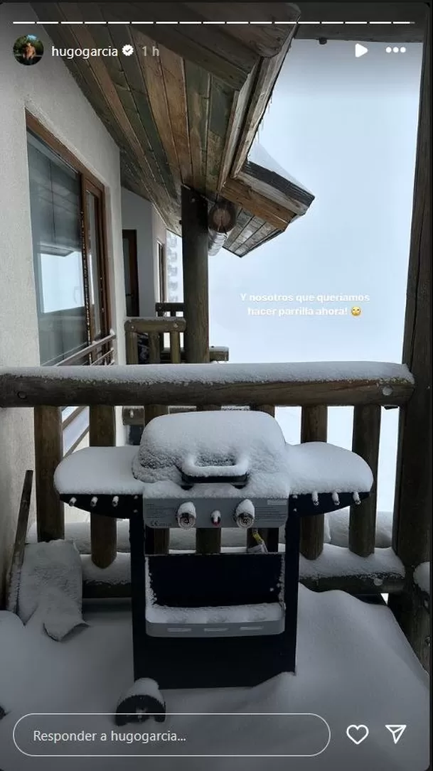 Los competidores de 'Esto es Guerra' se refugiaron en el hotel hasta que pasó la tormenta de nieve/Foto: Instagram