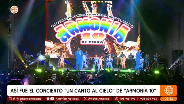 Armonía 10 ofreció concierto 'Un canto al cielo' en el Estadio San Marcos / América Espectáculos