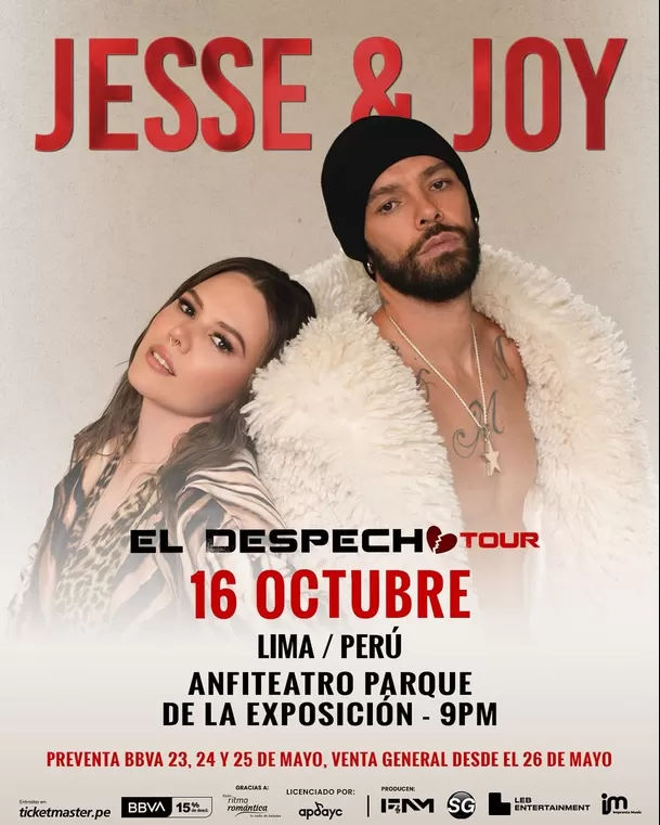 Jesse & Joy se presentará el 16 de octubre en el Parque de la Exposición / Instagram
