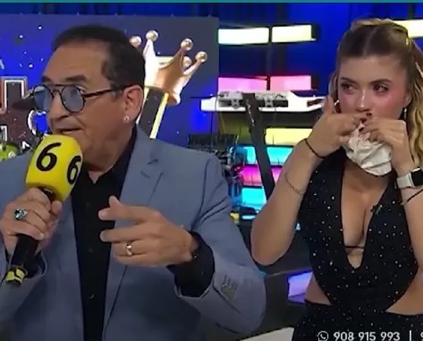 La modelo, identificada como Isabella, terminó con una herida en el rostro / Captura La modelo, identificada como Isabella, terminó con una herida en el rostro / Captura
