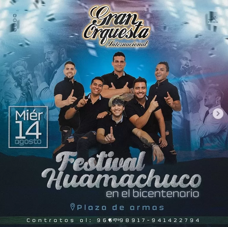 Christian Domínguez y Gran Orquesta Internacional ya se encuentran en Huamachuco/Foto: Instagram