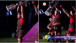 El conmovedor llanto de Kevin Díaz al coronar campeones a los combatientes y alzar copa  / AméricaTV