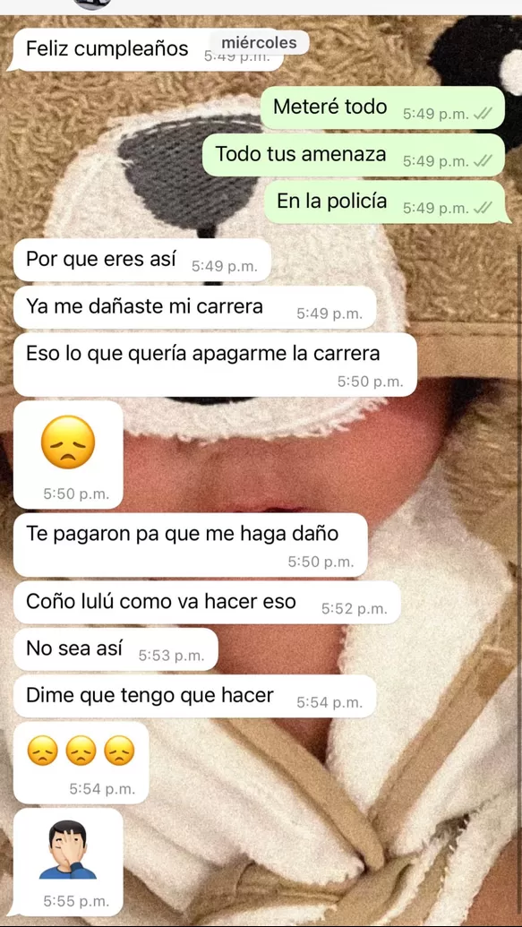 Conversación de WhatsApp Yailín y Anuel / Instagram