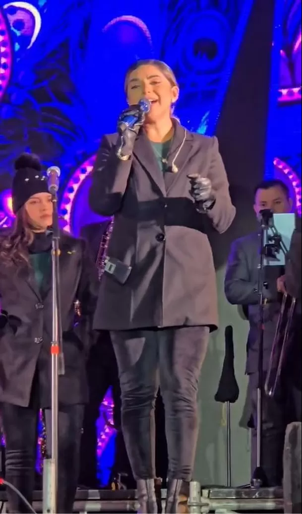 Susana Alvarado durante presentación de Corazón Serrano en Juliaca, Puno. Fuente: TikTok Susana Alvarado durante presentación de Corazón Serrano en Juliaca, Puno. Fuente: TikTok