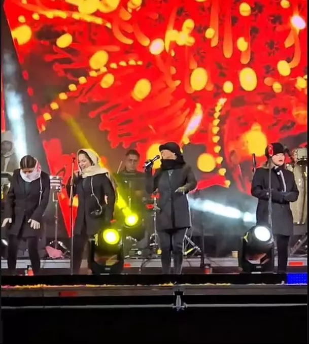 Corazón Serrano lució nueva vestimenta en show a -5 °C en Puno. Fuente: TikTok Corazón Serrano lució nueva vestimenta en show a -5 °C en Puno. Fuente: TikTok