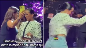 Cortan abruptamente el show a Daniela Darcourt en Barcelona / TIkTok: cindymarisol.01