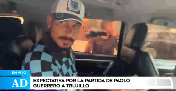 Paolo Guerrero partió hace una hora al Grupo Aéreo npumero 8 del Ejército para abordar un avión privado rumbo a Trujillo/Foto: 'América Deportes' Paolo Guerrero partió hace una hora al Grupo Aéreo npumero 8 del Ejército para abordar un avión privado rumbo a Trujillo/Foto: 'América Deportes'