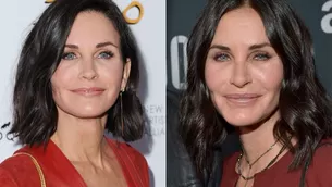 Courteney Cox (derecha: antes; izquierda: ahora)