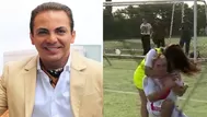 Cristian Castro jugó ‘pichanga’ con fans peruanas