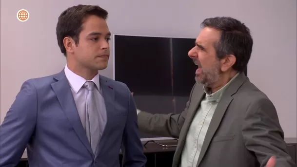 Cristóbal decepcionó a Diego tras se negarse a meter preso a Jimmy por puñetazo. Fuente: AméricaTV
