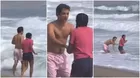 Cristóbal y July se metieron al mar agarrados de la mano y derrocharon puro amor