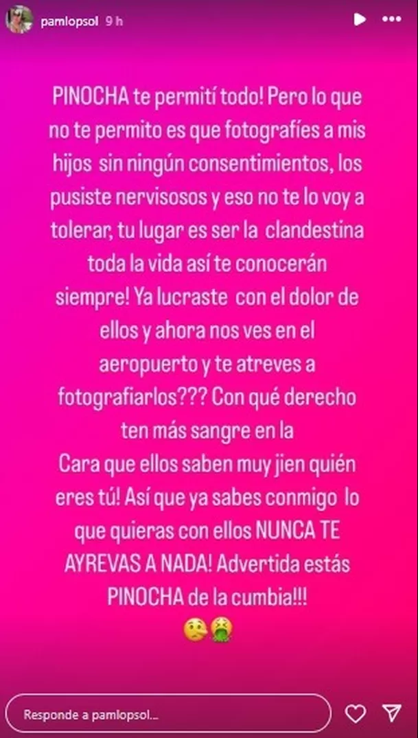 Pamela López le declaró la guerra a Pamela Franco / Instagram