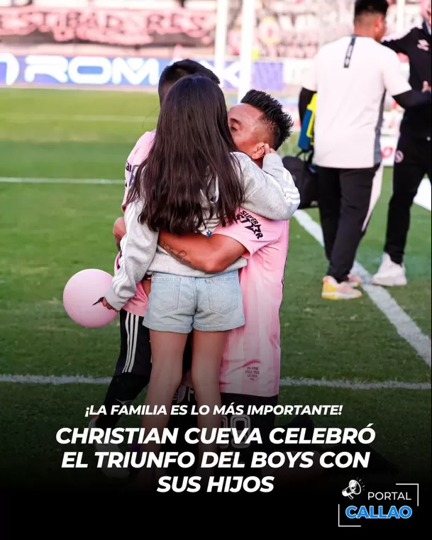 Christian Cueva se reencuentra con Crissiano y Gianna tras triunfo del Sport Boys. Foto: Portal Callao. Christian Cueva se reencuentra con Crissiano y Gianna tras triunfo del Sport Boys. Foto: Portal Callao.