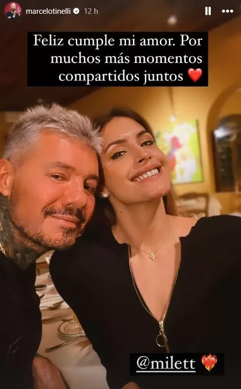 Marcelo Tinelli saludó así a Milett Figueroa por su cumpleaños / Instagram