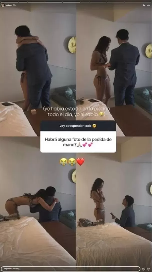 Hermana de Adriana Campos Salazar publica inédita foto de su pedida de mano / Instagram