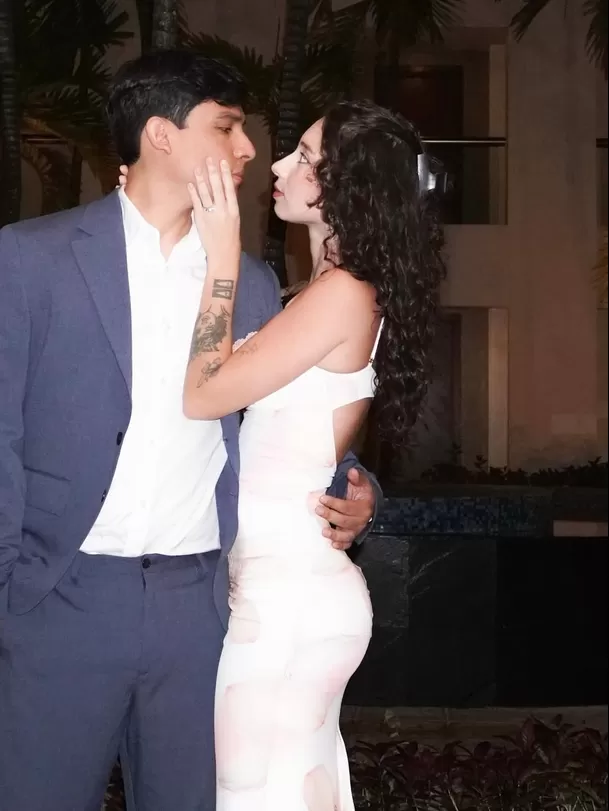 Víctor Caballero reveló que se tatuará el nombre de su novia Carla Campos Salazar / Instagram