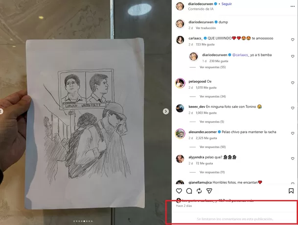 Tras la difusión de 'ampay', Carla Campos Salazar y Víctor Caballero reaccionaron rápidamente en redes. Foto: Instagram @carlaacs_