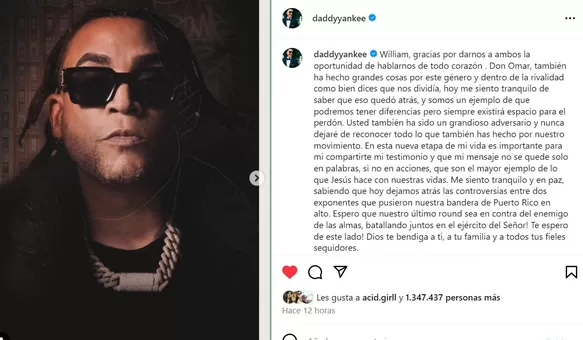 Daddy Yankee y Don Omar se amistaron / Instagram