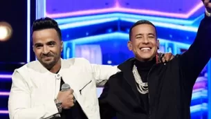 Daddy Yankee y Luis Fonsi. Foto: AFP