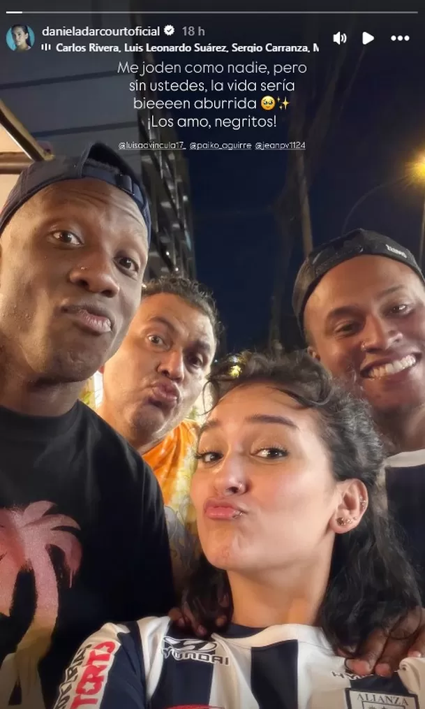 Daniela Darcourt lamenta agresión a Luis Advíncula/ Captura IG Daniela Darcourt lamenta agresión a Luis Advíncula/ Captura IG