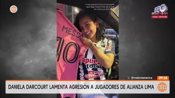 Daniela Darcourt lamenta la agresión que sufrió Luis Advincula y Paolo Guerrero/ América Daniela Darcourt lamenta la agresión que sufrió Luis Advincula y Paolo Guerrero/ América