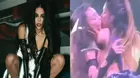 Danna Paola desató polémica por tremendo beso a una de sus bailarinas en pleno show 