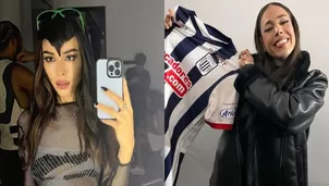 Danna Paola posó con la camiseta de Alianza Lima