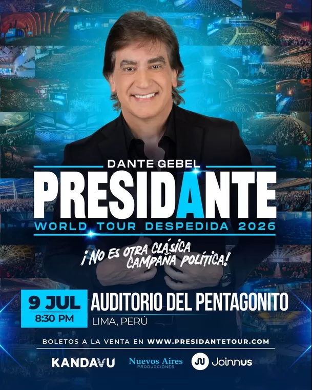 La cita con Dante Gebel en Lima será el próximo 9 de julio / IG: @dantegebeloficial
