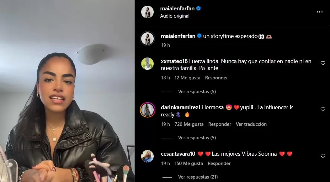 Darinka Ramírez dedicó conmovedoras palabras a Maialén Farfán/Foto: Instagram