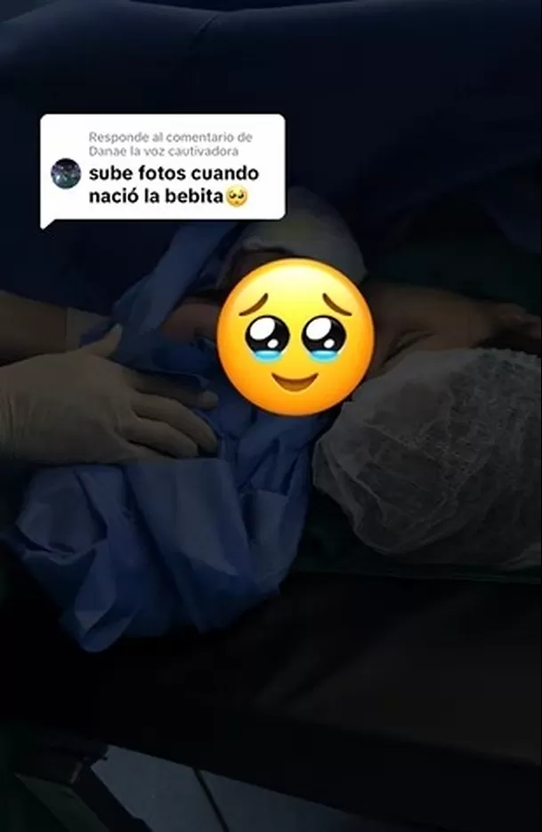 Darinka Ramírez conmueve con video de su parto en el cual Farfán estuvo ausente. Fuente: TikTok