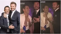 David Beckham bailó y cantó salsa a todo pulmón junto a Marc Anthony en boda del cantante