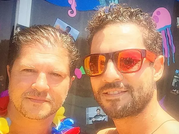 David Bisbal junto a su hermano mayor, José María Ferrer. Fuente: instagram