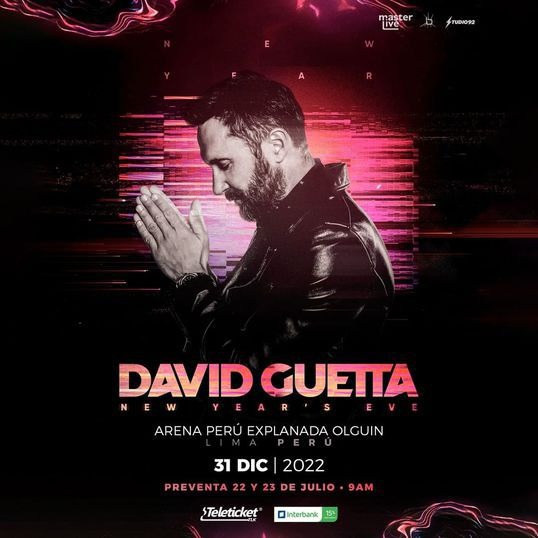 David Guetta ofrecerá concierto en Lima para Año Nuevo 