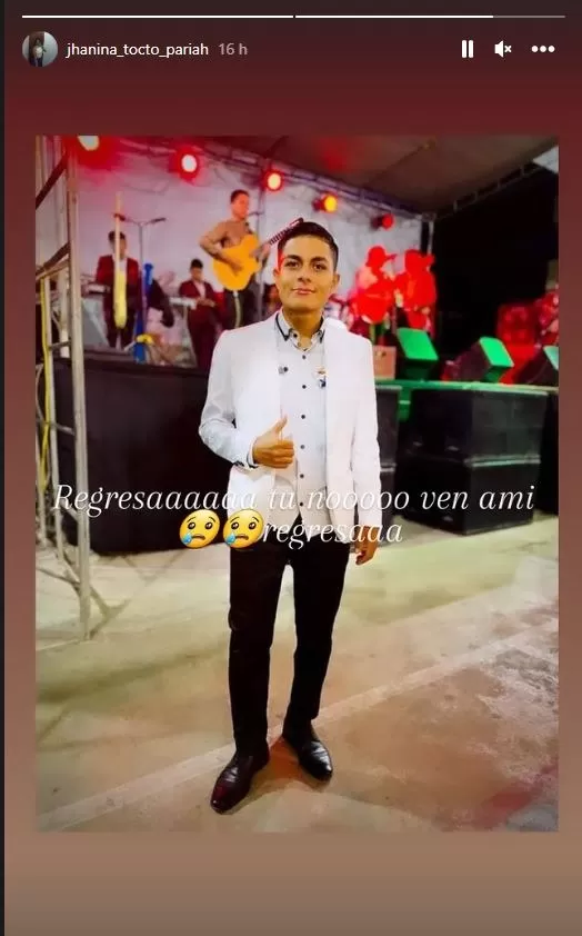 Desgarradora despedida de Jhanina Tocto Pariah en redes sociales por la muerte de su pareja Kevin Pedraza/ Foto: IG Jhanina Tocto Pariah