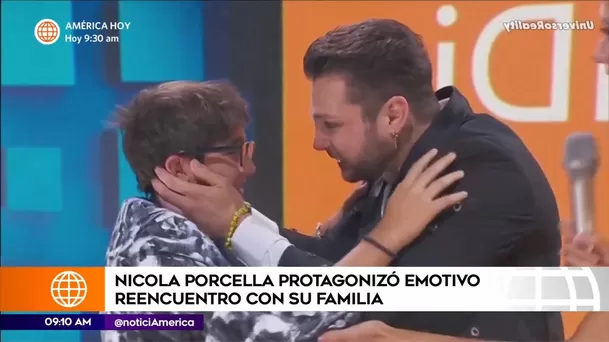 Nicola Porcella se reencontró con su hijo Adriano después de más de dos meses / Televisa