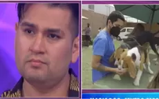 Deyvis Orosco llora al ver a sus dos perros tras ser acusado de abandonarlos  - Noticias de deyvis-orosco