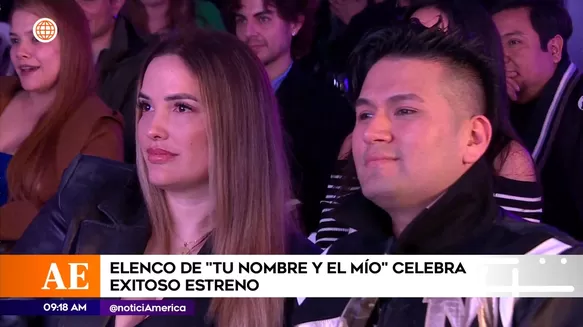 Cassandra Sánchez Delamadrid y Deyvis Orosco en el estreno de 'Tu nombre y el mío' 