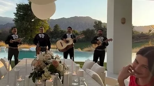 La reacción de Hailey Bieber ante la sorpresa con mariachis de Justin Bieber por el Día de la madre / Instagram La reacción de Hailey Bieber ante la sorpresa con mariachis de Justin Bieber por el Día de la madre / Instagram