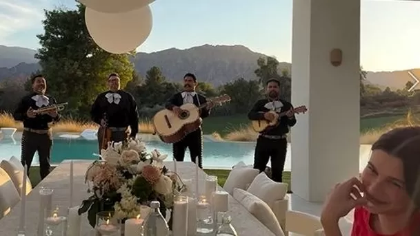 La reacción de Hailey Bieber ante la sorpresa con mariachis de Justin Bieber por el Día de la madre / Instagram