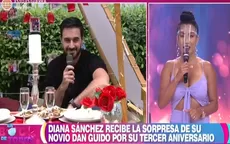 Diana Sánchez recibe romántica sorpresa de su pareja por tercer aniversario - Noticias de aniversario