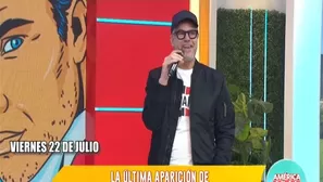 Diego Bertie y su última aparición en el programa América Hoy