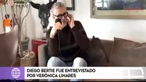 Diego Bertie y la última entrevista que dio tras regresar a los escenarios