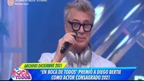  El programa En Boca de Todos reconoció la trayectoria del actor y músico