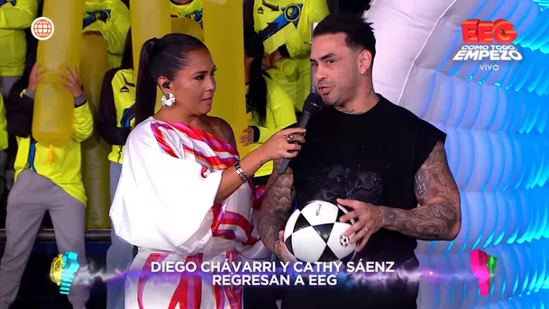 Diego Chávarri regresó a EEG y así fue la inesperada reacción de Mario Irivarren. Fuente: AméricaTV