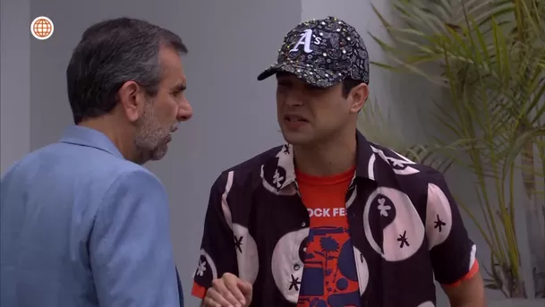 Diego lloró al ver a Cristóbal convertido como Joel / AméricaTV Diego lloró al ver a Cristóbal convertido como Joel / AméricaTV