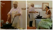 Diego consiguió empleo como cocinero en un chifa. Fuente: AméricaTV