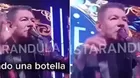 Dilbert Aguilar detiene concierto tras recibir botellazo en show