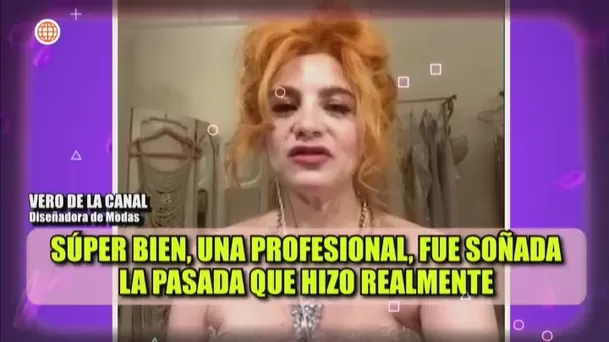 Vero de la Canal se comunicó vía zoom con el magazine 'América Hoy'/Foto: América Hoy Vero de la Canal se comunicó vía zoom con el magazine 'América Hoy'/Foto: América Hoy